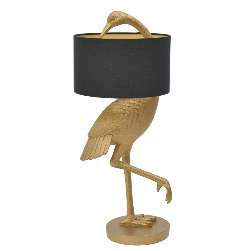 Настольная лампа Golden Stork Table lamp Золотой Черный в Санкт-петербурге | Loft Concept 