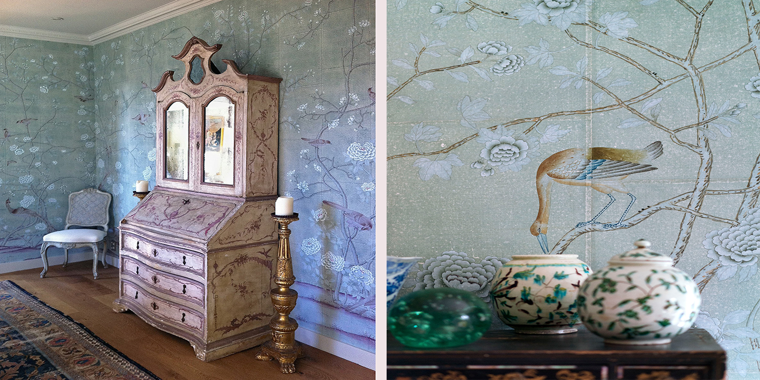 Обои ручной работы Earlham Blue Gray - фото №1