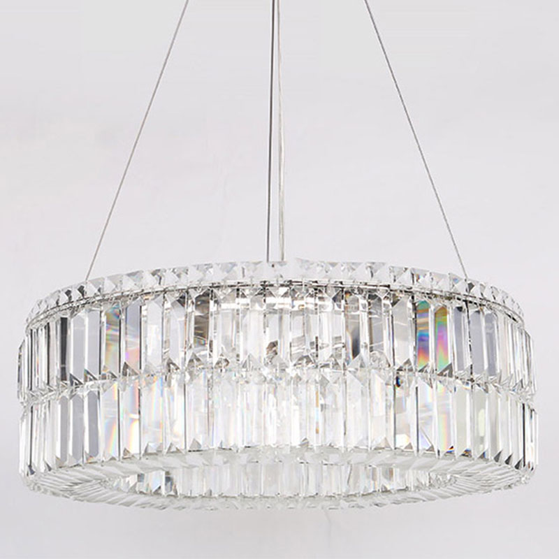 Люстра Darleen Crystal Nickel Chandelier 12 Никель Прозрачный (Transparent) в Санкт-петербурге | Loft Concept 