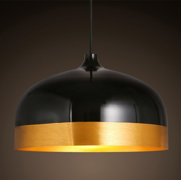 Подвесной светильник Cone Lux Pendant Black Черный Глянцевое золото в Санкт-петербурге | Loft Concept 