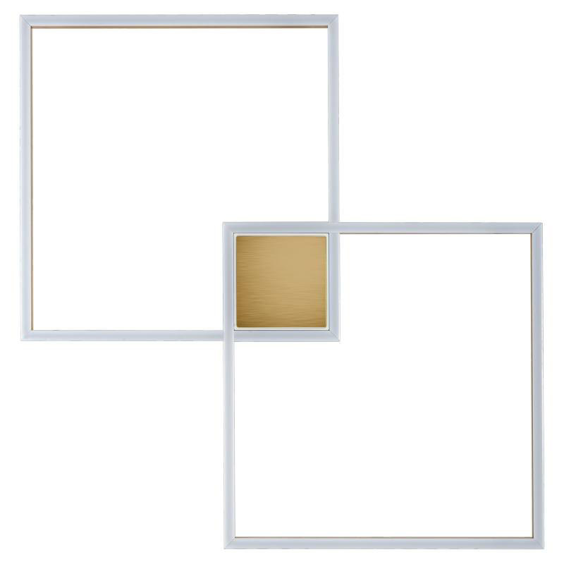 Потолочный светильник Squares Geometrical Shape Ceiling Light Золотой Белый в Санкт-петербурге | Loft Concept 