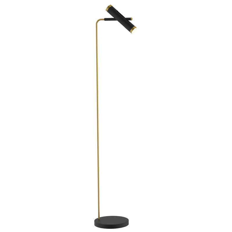 Торшер Rainer Floor Lamp black Черный Золотой в Санкт-петербурге | Loft Concept 