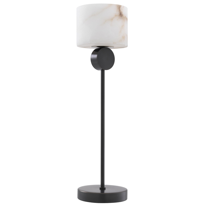 Настольная лампа Eichholtz Table Lamp Etruscan Bronze Темная бронза Белый в Санкт-петербурге | Loft Concept 