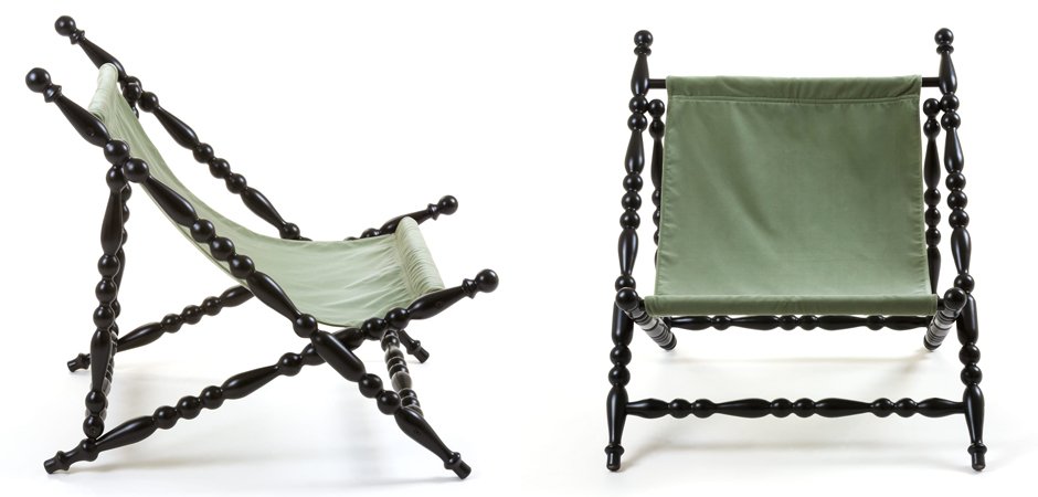 Стул Seletti Heritage Foldable Deckchair Green Стул Seletti Heritage Foldable Deckchair Green - Loft-Concept в Санкт-петербурге