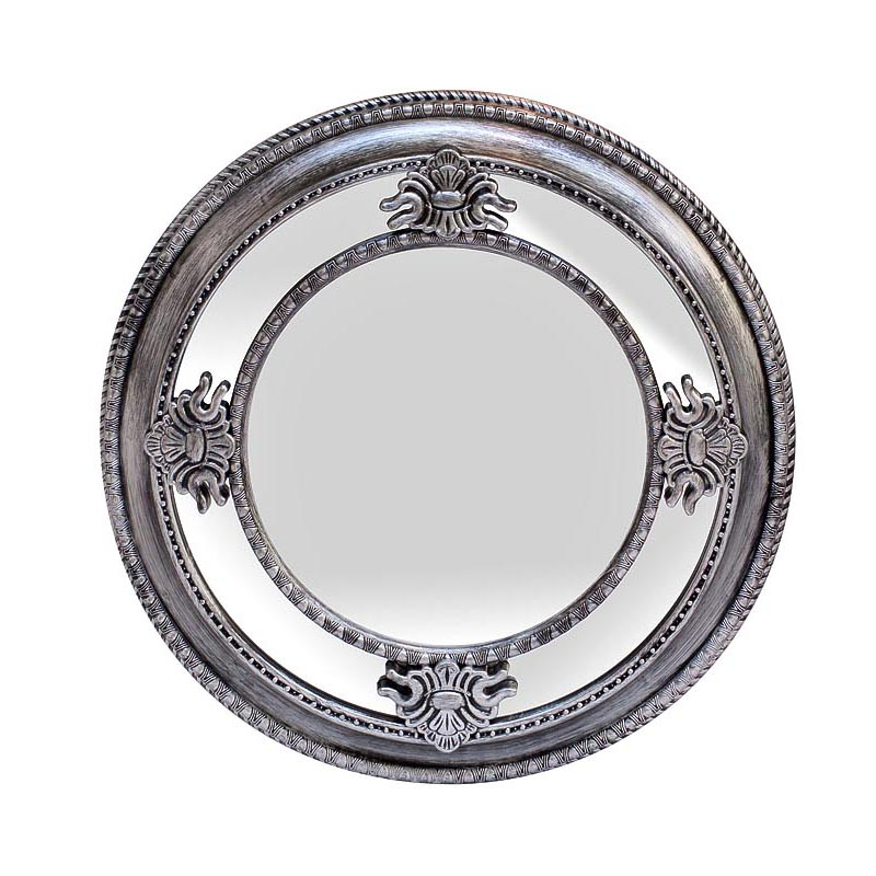 Зеркало Silver Round Mirror Серебряный в Санкт-петербурге | Loft Concept 