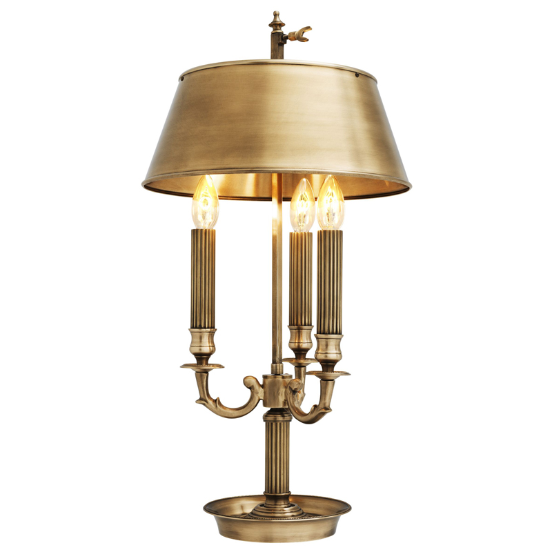 Настольная лампа Eichholtz Table Lamp Deauville Латунь Античная полированная в Санкт-петербурге | Loft Concept 