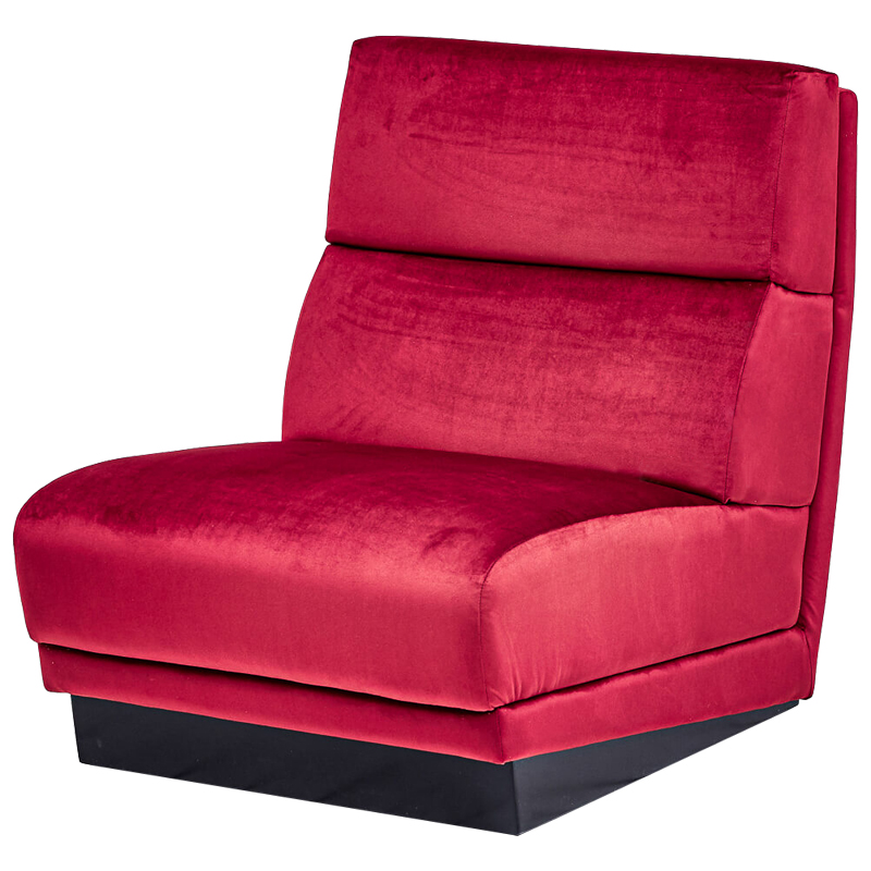 Кресло Berkeley Chair Crimson Малиновый (Crimson) Черный в Санкт-петербурге | Loft Concept 