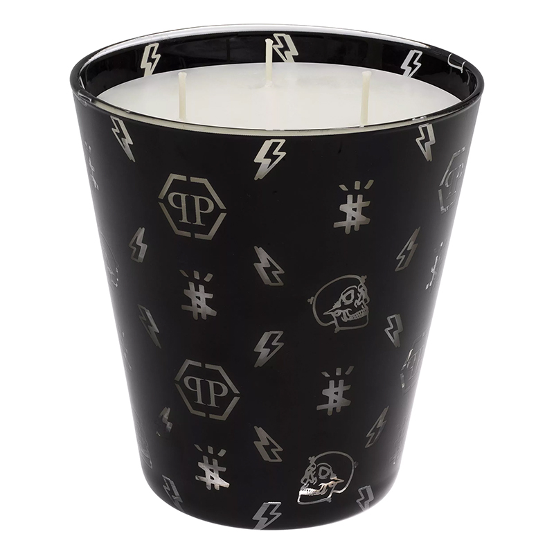 Свеча Philipp Plein Candle Monogram M Черный Белый в Санкт-петербурге | Loft Concept 