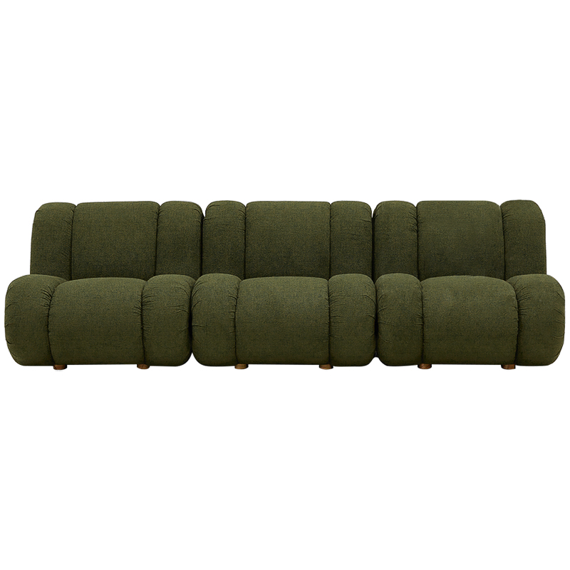 Модульный диван Erasmus Modular Sofa Green Зеленый Коричневый в Санкт-петербурге | Loft Concept 