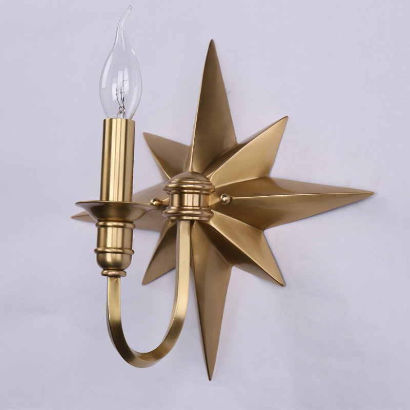 Бра Base Star Wall lamp Single Латунь в Санкт-петербурге | Loft Concept 