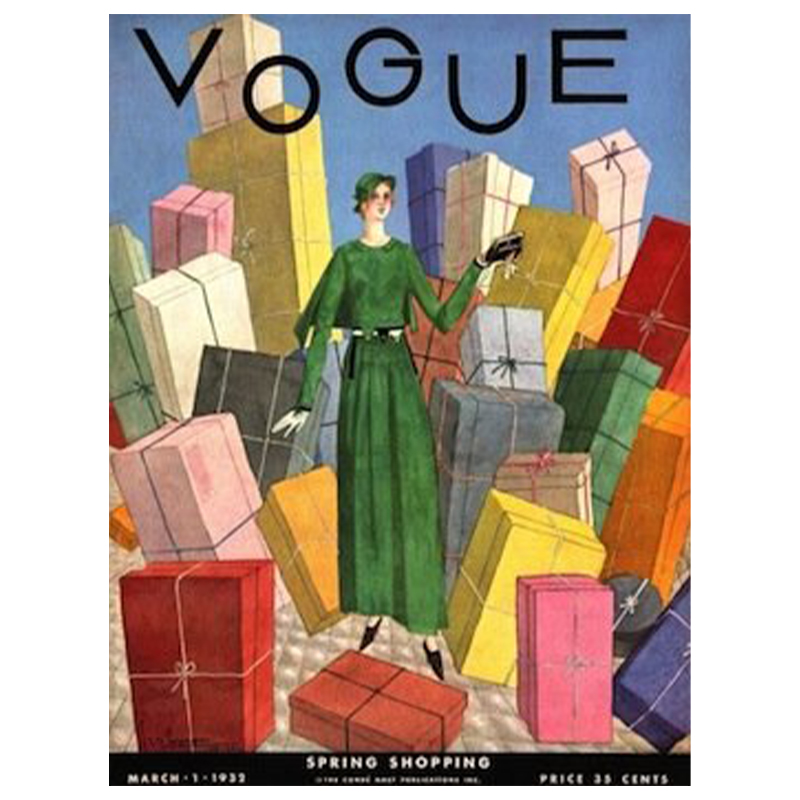 Постер Vogue Cover 1932 March  в Санкт-петербурге | Loft Concept 