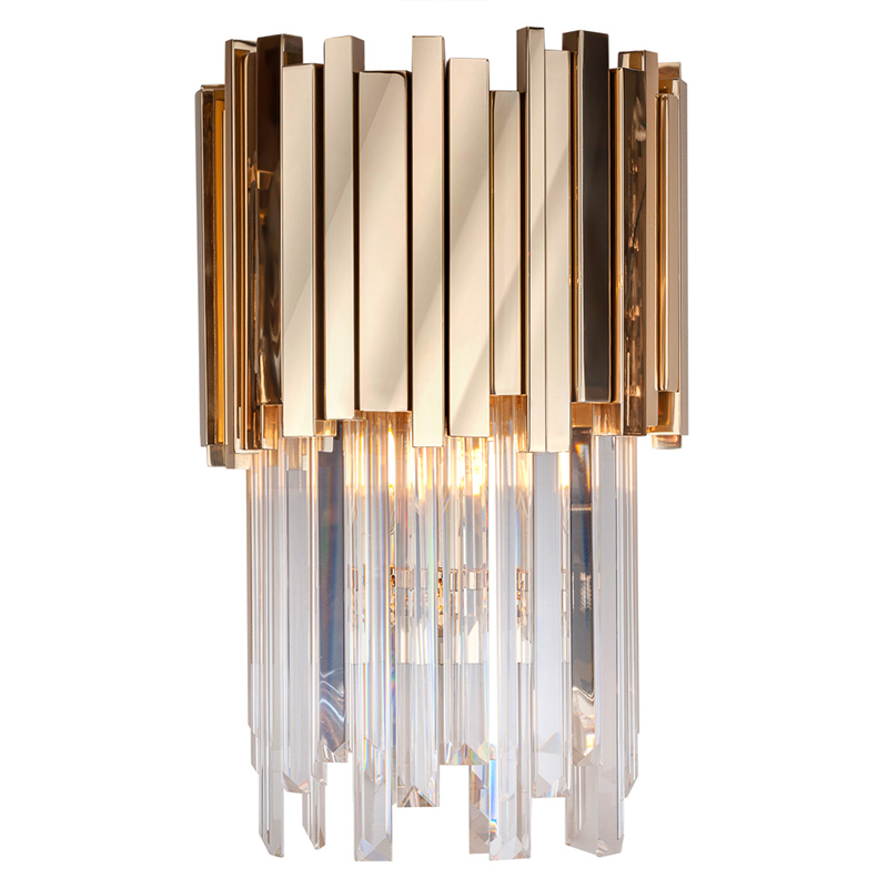 Бра Luxxu Modern Cascade Wall Lamp Gold 40 Золотой Прозрачное Стекло в Санкт-петербурге | Loft Concept 