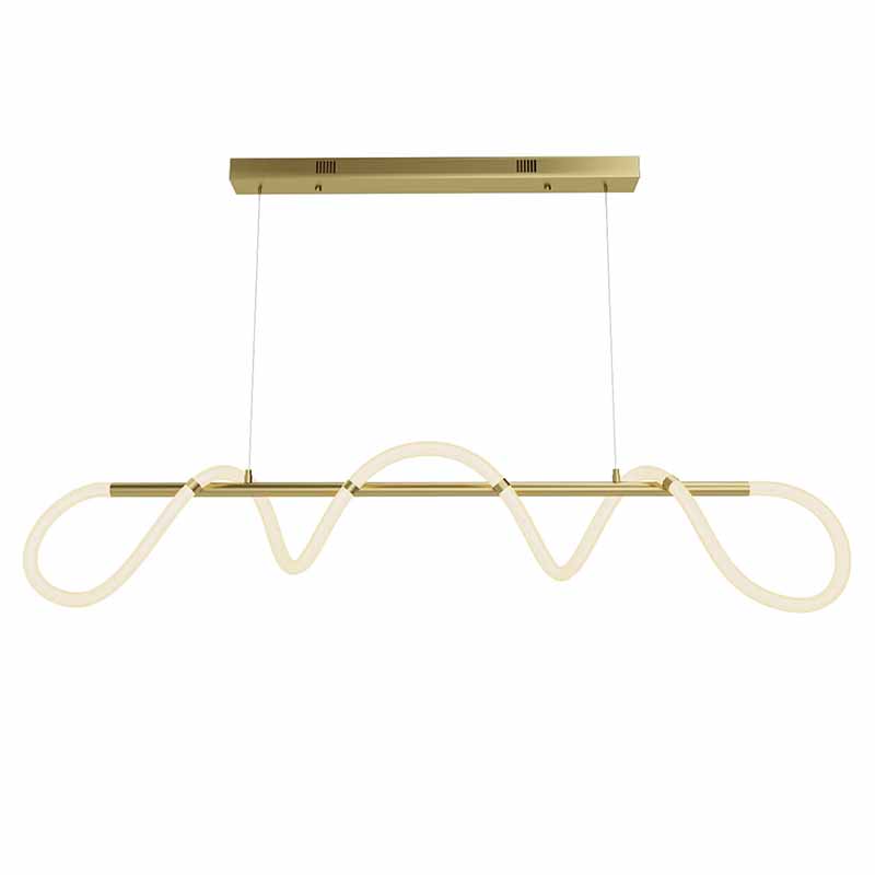 Люстра Luke Lampco Tracer Chandelier Gold Line Белый Золотой в Санкт-петербурге | Loft Concept 