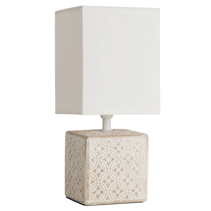 Настольная лампа Дизайнерская Lazio Ivory Table Lamp ivory ( слоновая кость ) в Санкт-петербурге | Loft Concept 