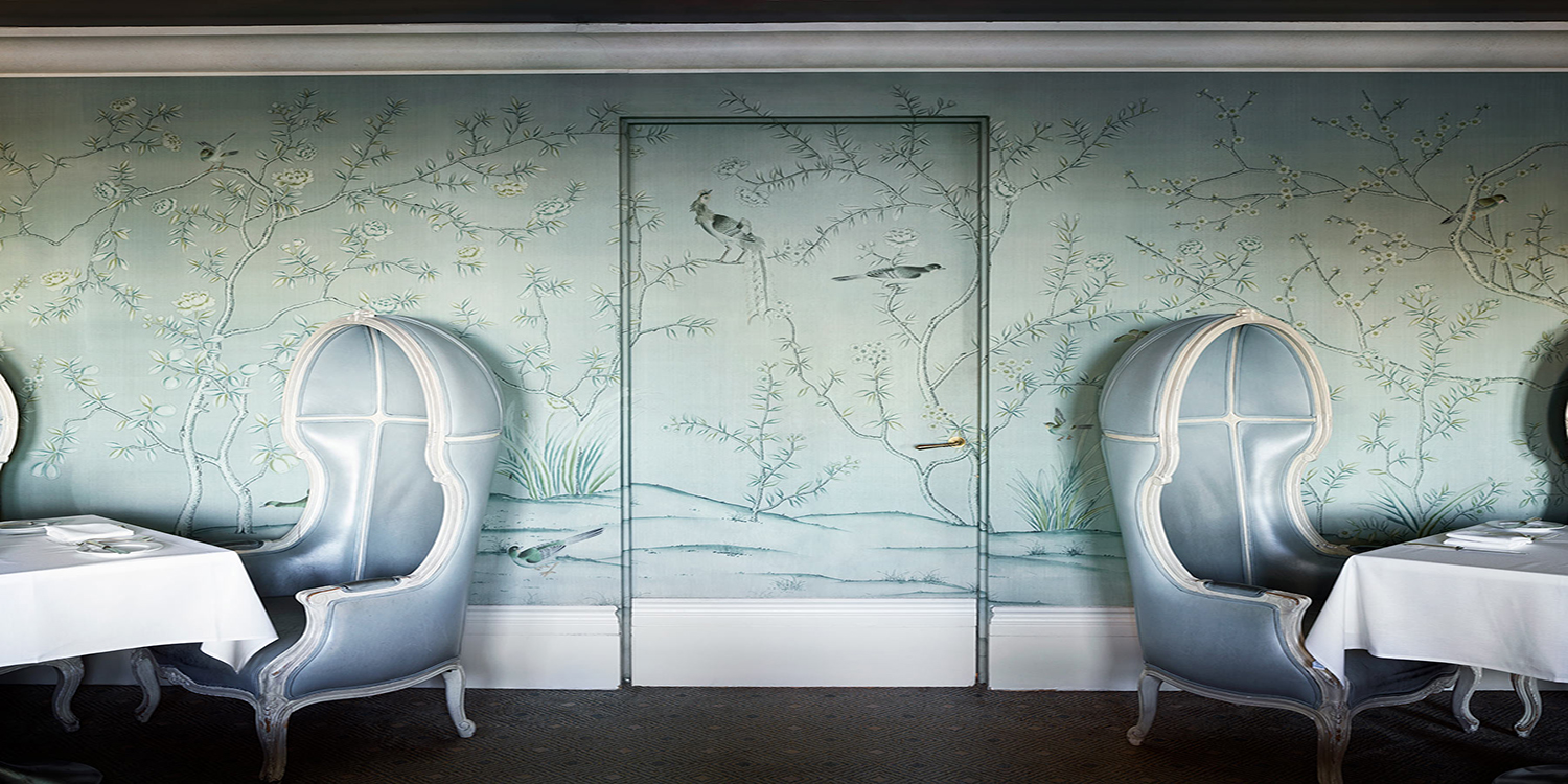 Обои ручная роспись Askew Blue Grey - фото №2