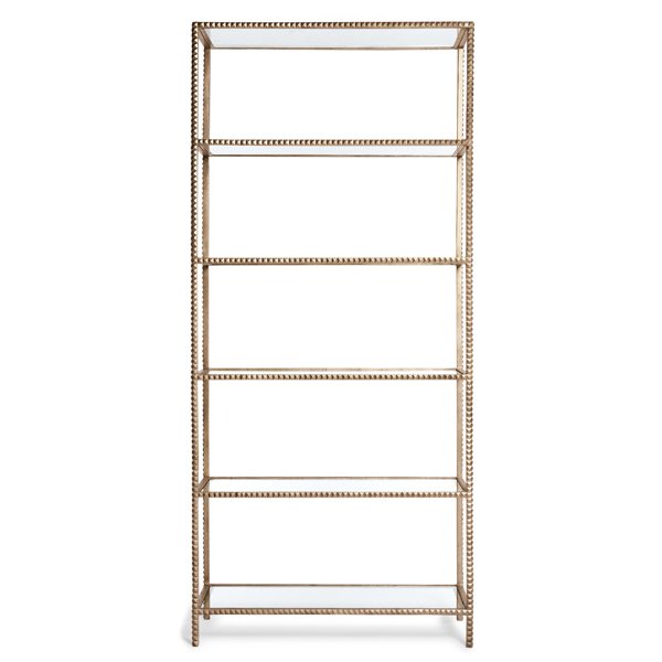 Стеллаж Stud Etagere Gold Vintage Белое золото винтаж в Санкт-петербурге | Loft Concept 