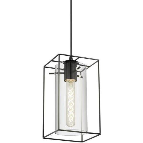 Подвесной светильник Loft Industrial Ortogonal Pendant Clear Glass Черный Прозрачное Стекло в Санкт-петербурге | Loft Concept 