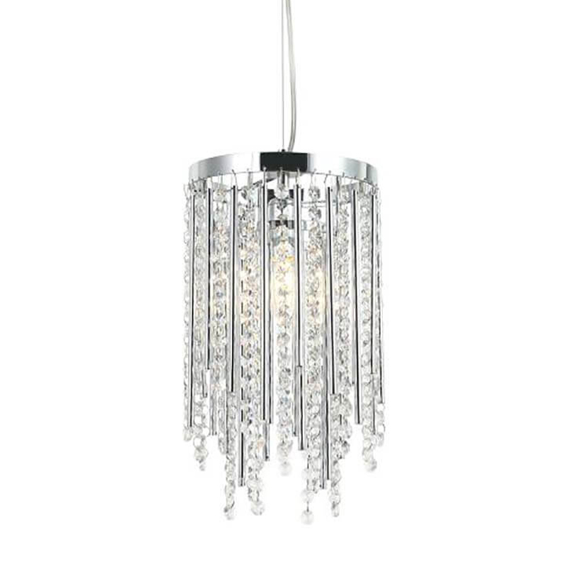 Подвесной светильник Crystal Wind Chimes Chrome Hanging Lamp Хром Прозрачный в Санкт-петербурге | Loft Concept 