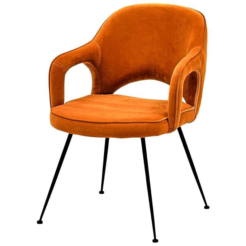 Стул Taube Stool Orange Оранжевый Черный в Санкт-петербурге | Loft Concept 