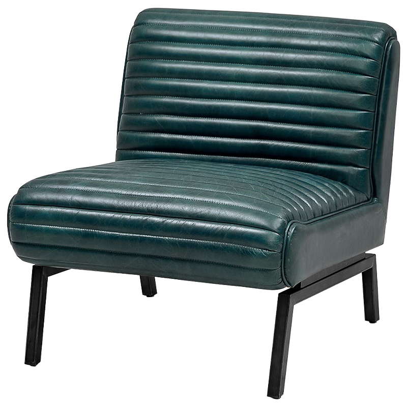 Кресло Gather Emerald Leather Chair Изумрудный в Санкт-петербурге | Loft Concept 