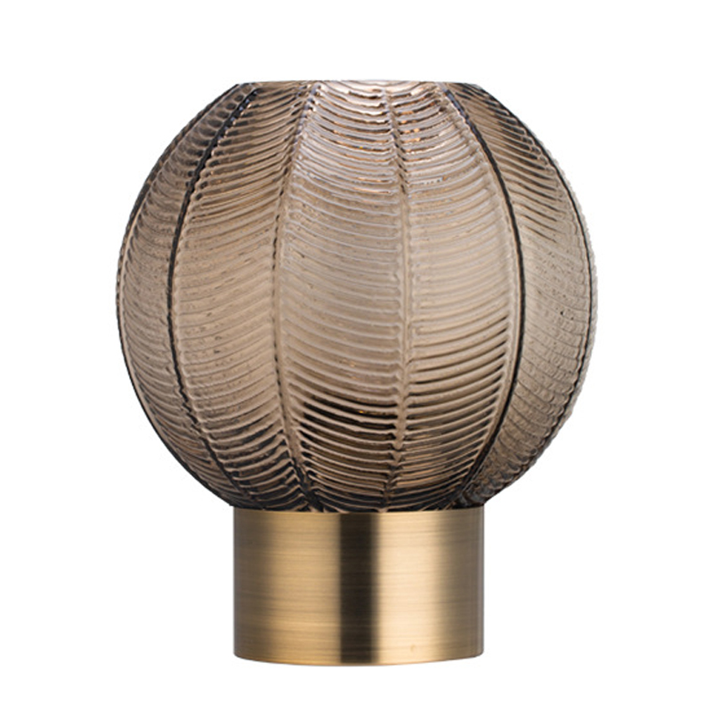 Ваза Vase Golden Throat Ball Gray Серый Глянцевое золото в Санкт-петербурге | Loft Concept 