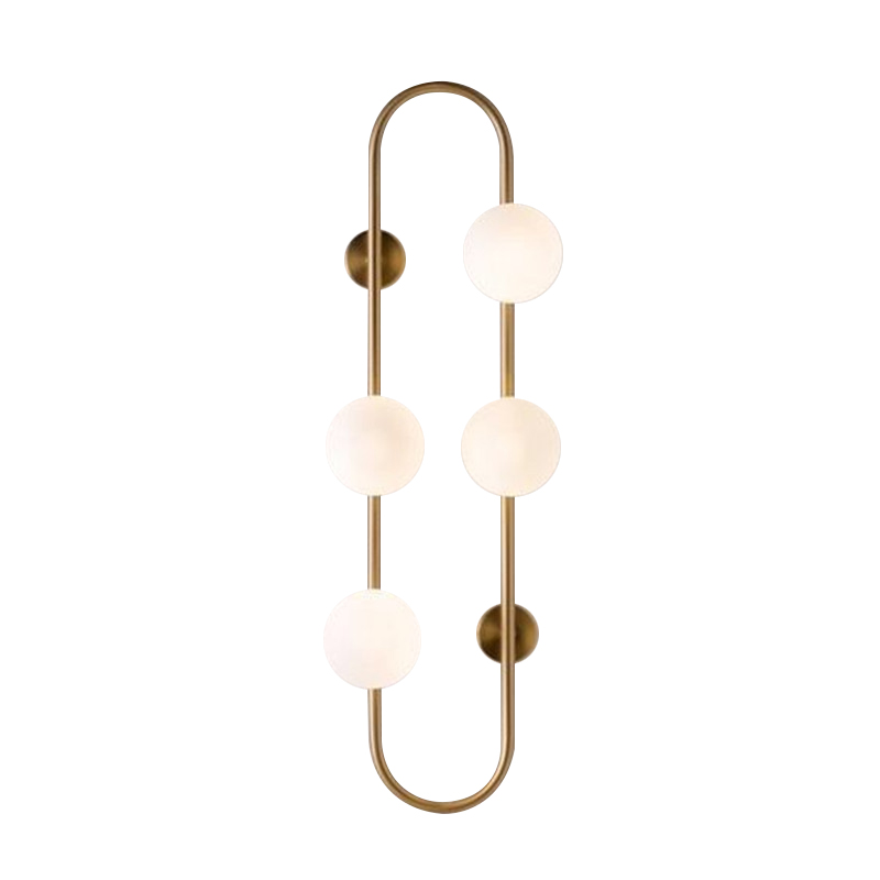 Бра HOOP WALL Lamp Gold 4 Золотой Белый в Санкт-петербурге | Loft Concept 