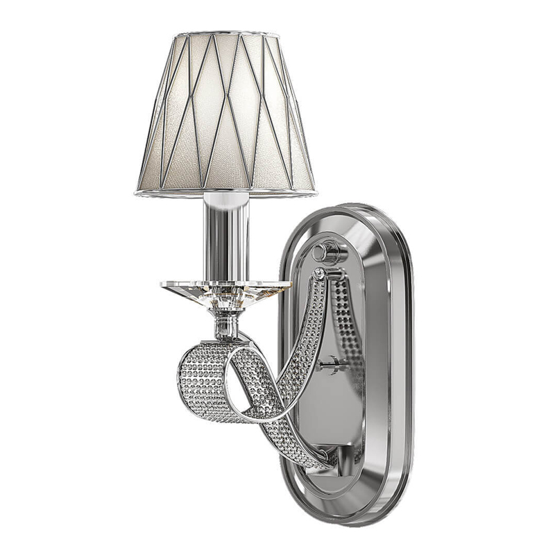 Бра Franseza Sconce chrome Хром Белый в Санкт-петербурге | Loft Concept 