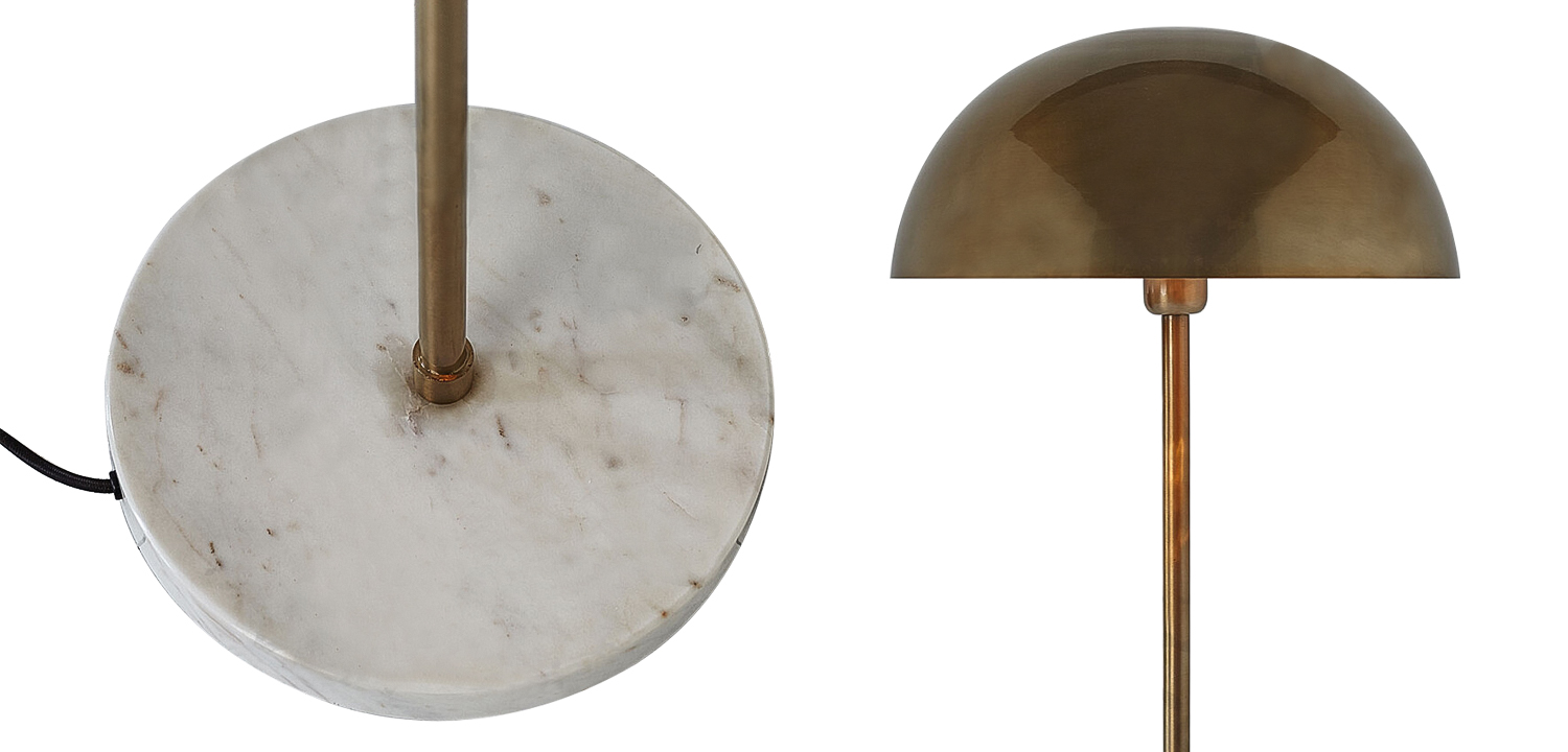 Торшер Riverside Floor Lamp Brass - фото