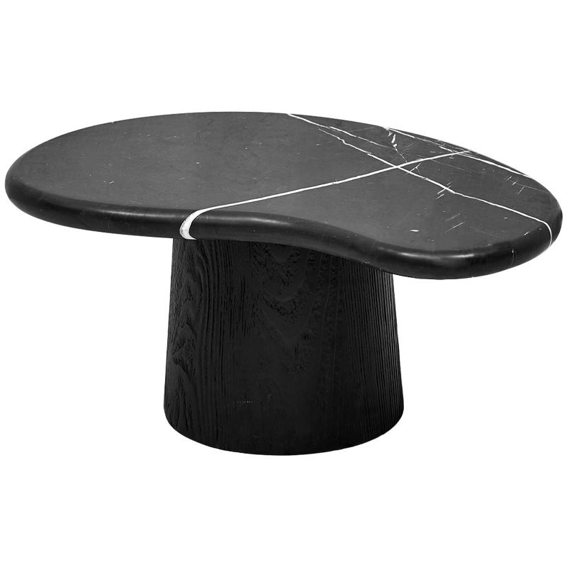 Кофейный стол Geoffroy Coffee Table Черный Мрамор Nero Черный матовый в Санкт-петербурге | Loft Concept 