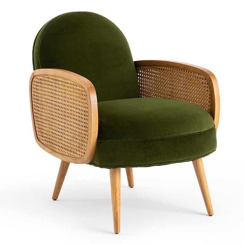 Кресло Morten Wicker Green Armchair Зеленый в Санкт-петербурге | Loft Concept 