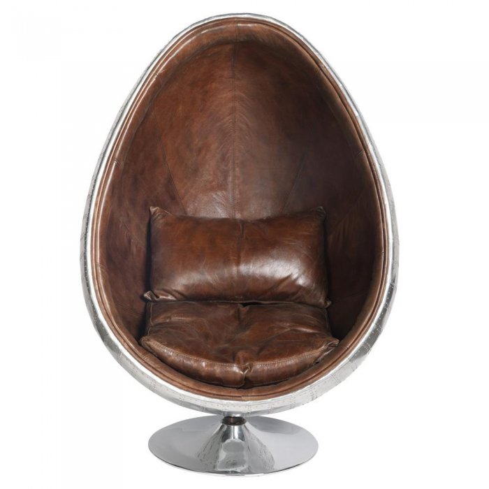 Кресло яйцо Aviator Egg Chair Коричневый в Санкт-петербурге | Loft Concept 