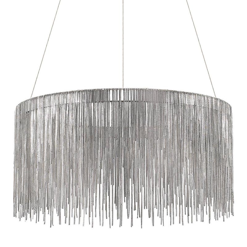 Люстра Atlantis Chain Chandelier Round Chrome Хром в Санкт-петербурге | Loft Concept 