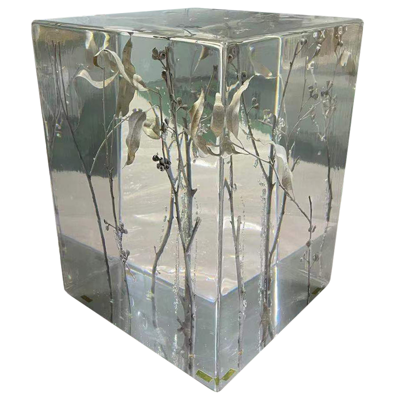 Столик из прозрачного акрила Clear Crystal Display Pedestal with Branches II Прозрачный в Санкт-петербурге | Loft Concept 