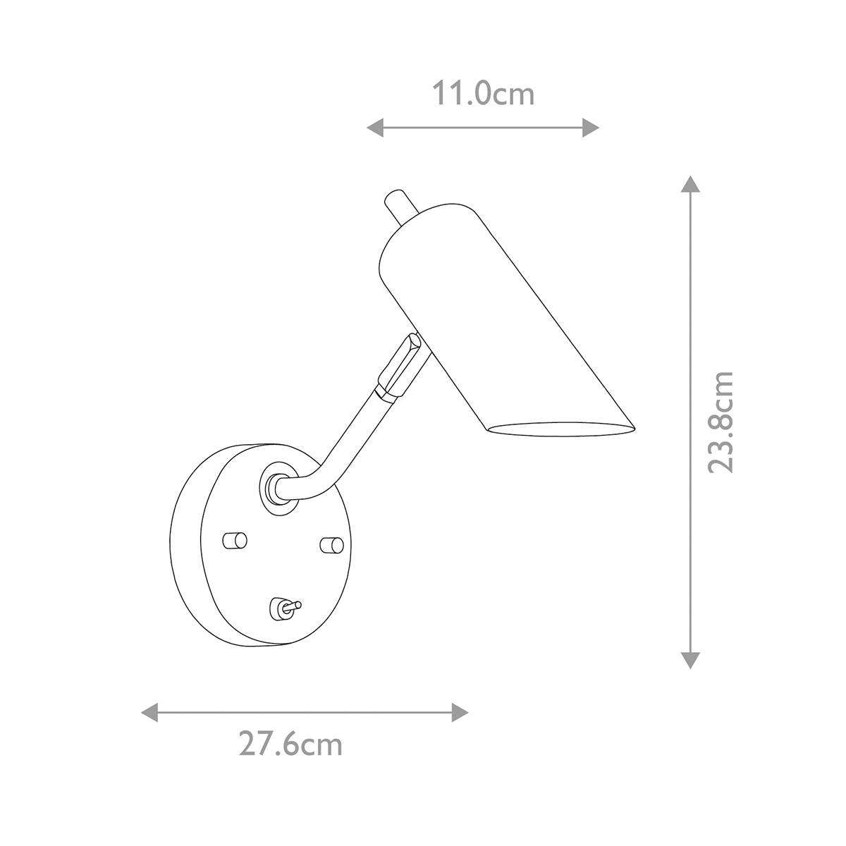 Бра с цилиндрическим плафоном и круглым основанием с выключателем Elstead Lighting в Санкт-петербурге