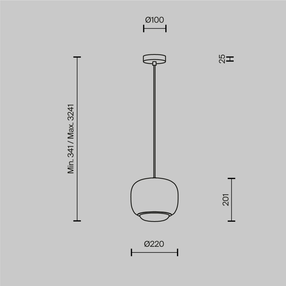Подвесной светильник Brio Черный 3000К 12Вт в Санкт-петербурге