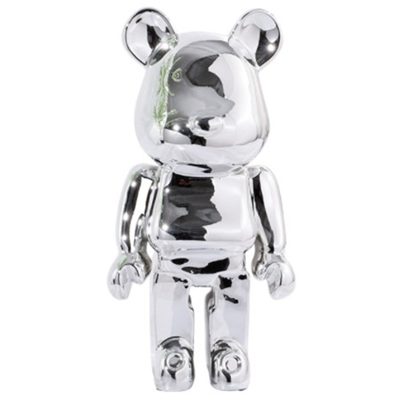 Статуэтка Bearbrick Silver Серебряный в Санкт-петербурге | Loft Concept 