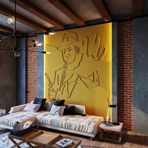 Барельеф AL CAPONE  в Санкт-петербурге | Loft Concept 