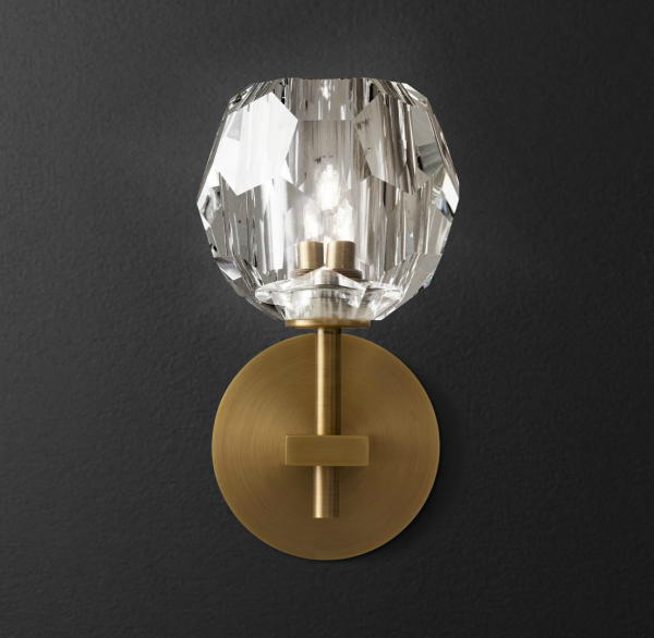 Бра RH Boule de Cristal Single Sconce Brass Латунь в Санкт-петербурге | Loft Concept 