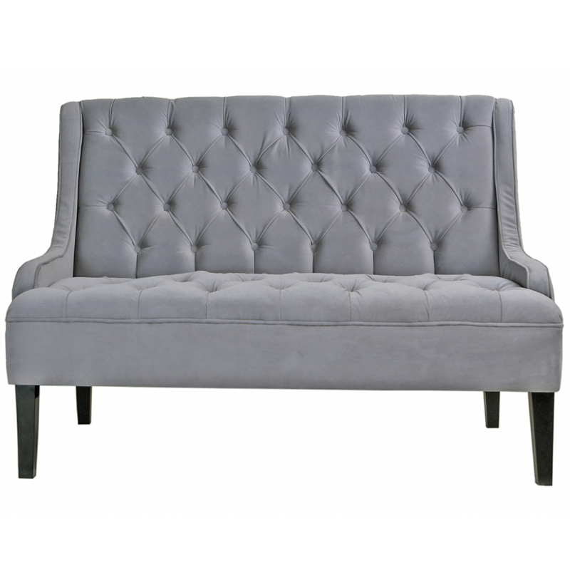 Диван Folket Sofa velour gray Серый (Gray) в Санкт-петербурге | Loft Concept 