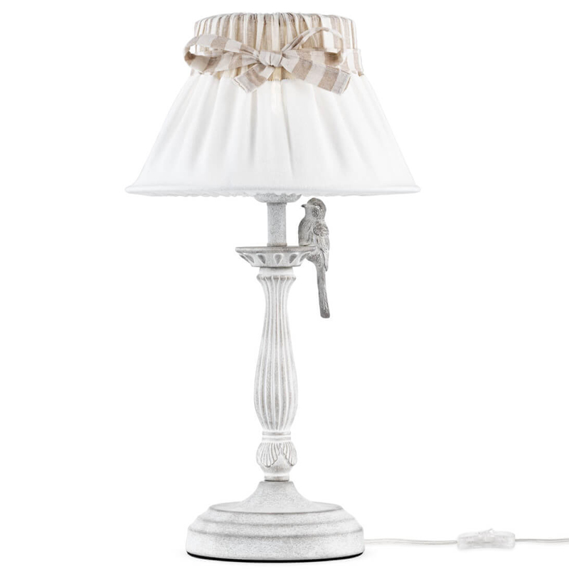 Настольная лампа Refined Provence Table lamp Белый Бежевый в Санкт-петербурге | Loft Concept 