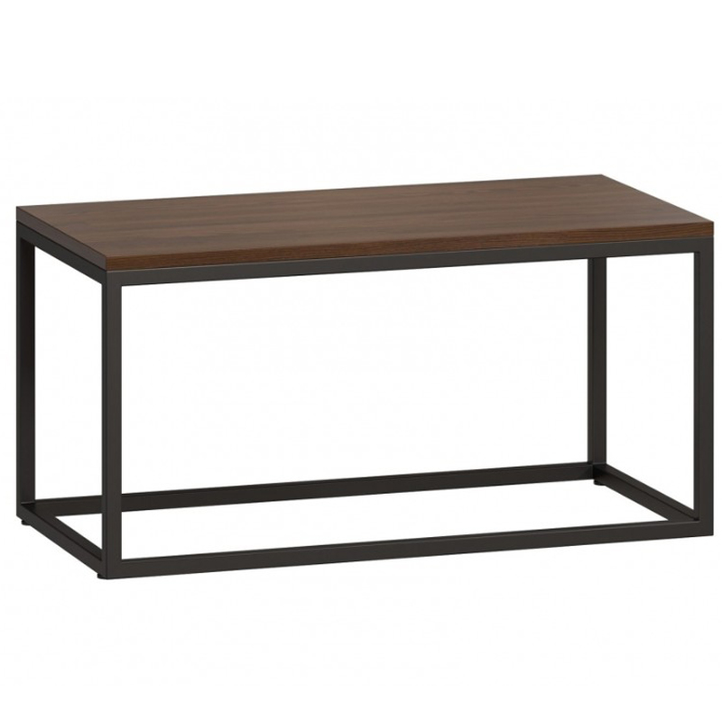 Кофейный стол Industrial Oak Philomel Coffee Table Коричневый Черный в Санкт-петербурге | Loft Concept 