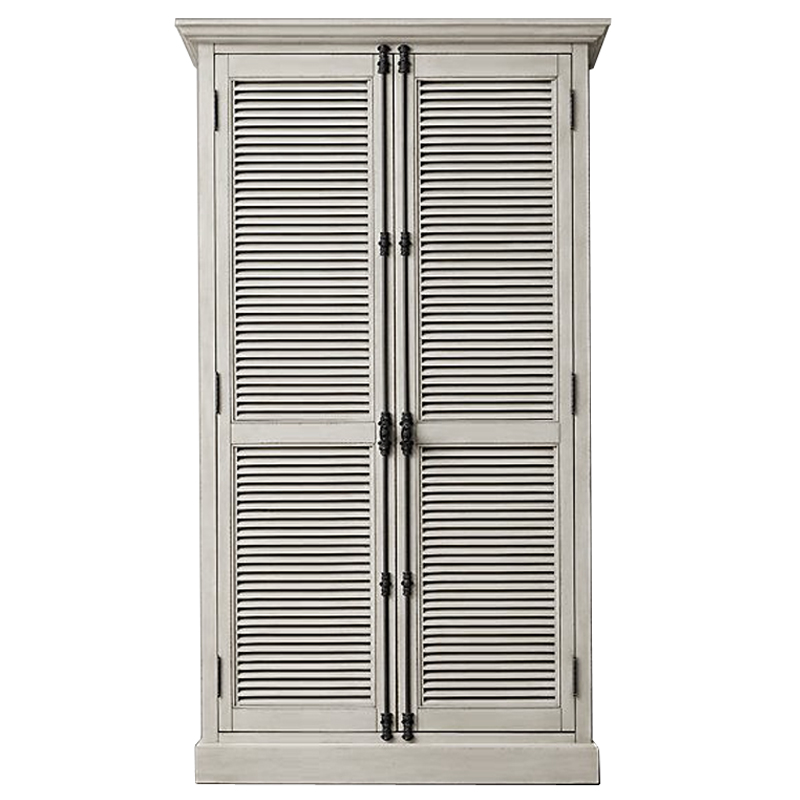 RH Shutter Double-Door Cabinet Шкаф с реечными дверями светлый дуб  в Санкт-петербурге | Loft Concept 