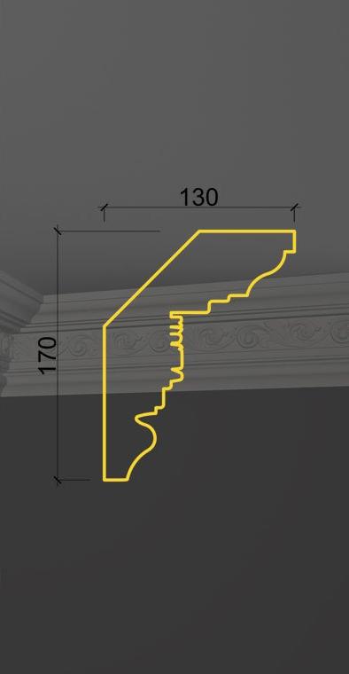 Карниз с орнаментом KO-10 в Санкт-петербурге