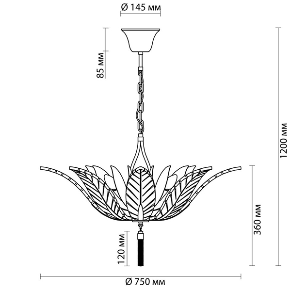 Люстра Glass Petals Chandelier 75 в Санкт-петербурге