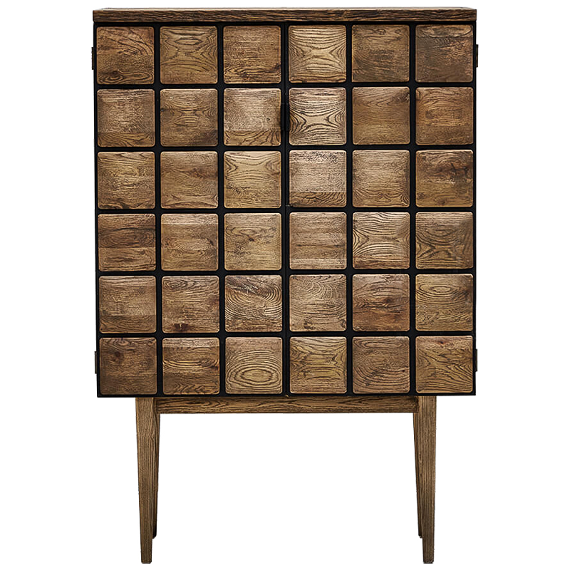 Комод из дуба с 2-мя дверцами Nakain chest of drawers Коричневый в Санкт-петербурге | Loft Concept 