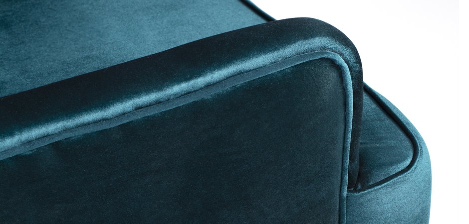 Кресло Wingback Dining Chair turquoise velor - фото №1