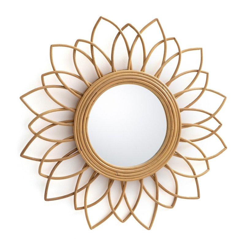 Зеркало Mirror Rattan Flower II  в Санкт-петербурге | Loft Concept 