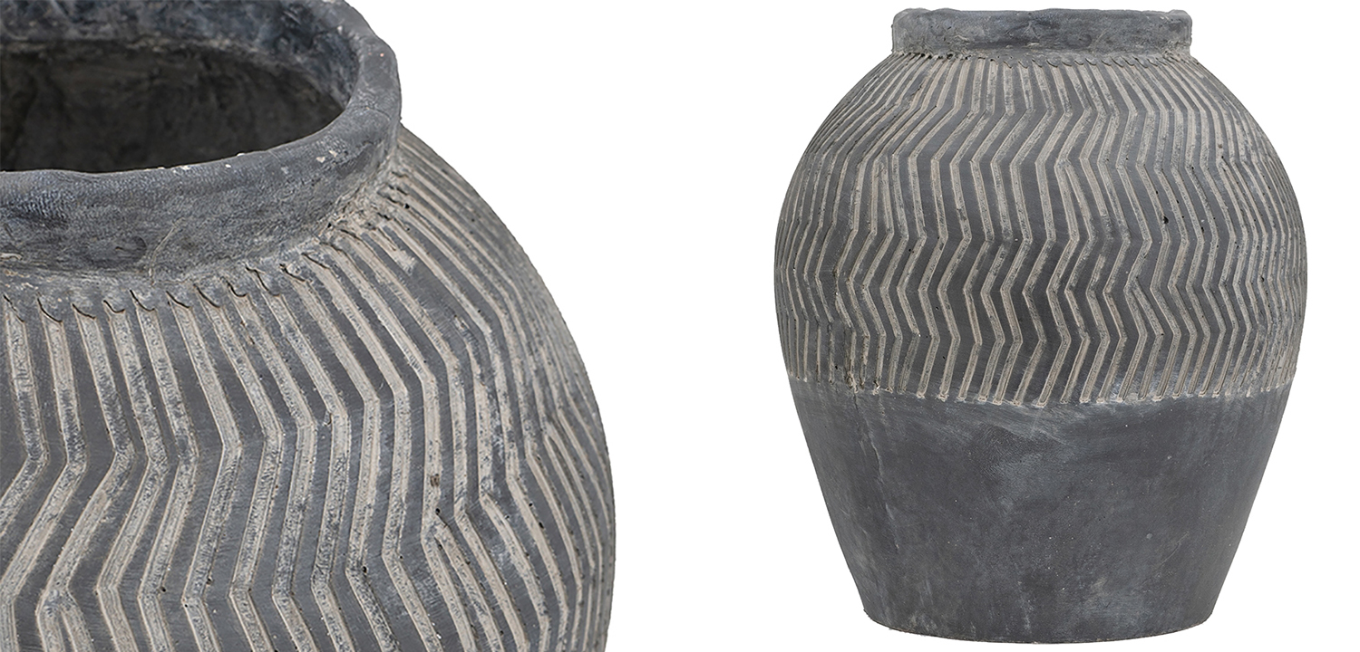 Ваза Kamaria Vase Gray - фото