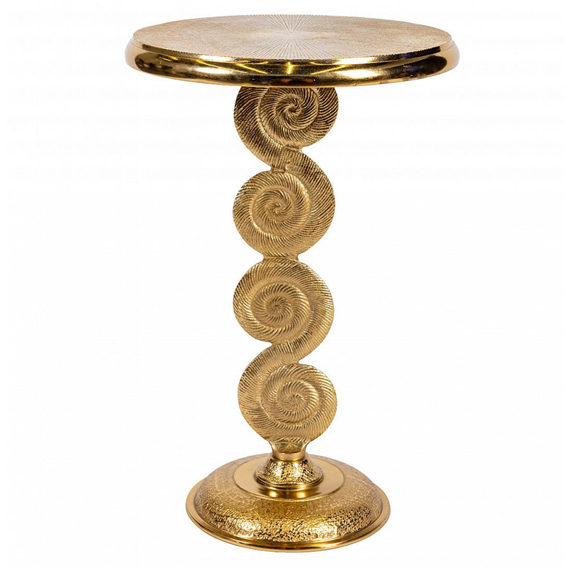 Кофейный стол из металла с круглой столешницей Table Gold Metal Золотой в Санкт-петербурге | Loft Concept 