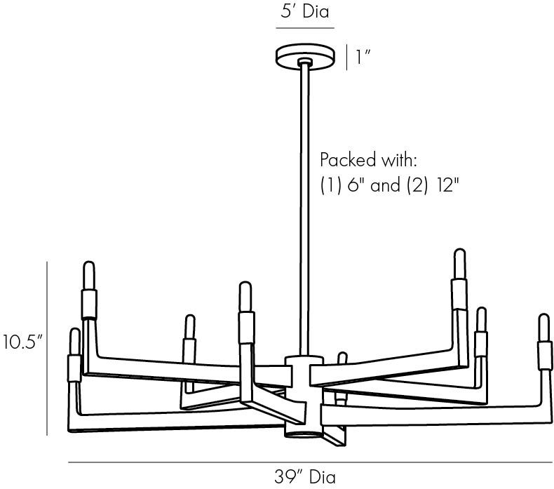 Люстра Arteriors GRIFF CHANDELIER в Санкт-петербурге